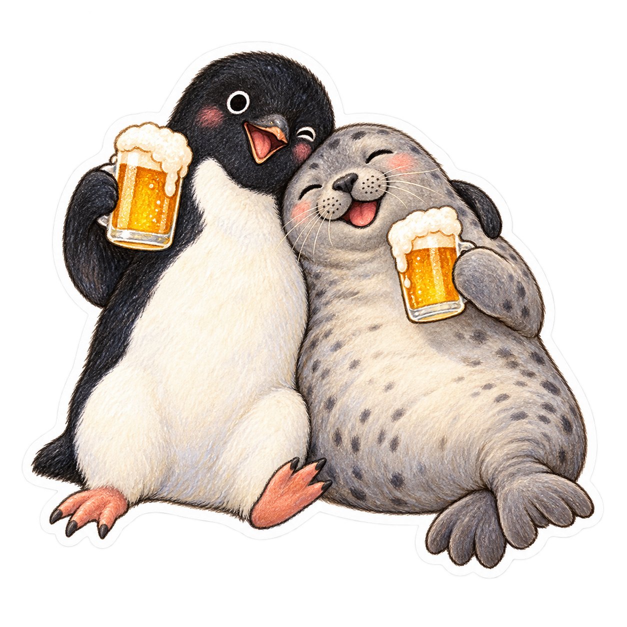 豹和鹅干杯